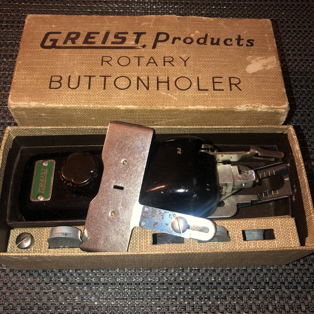 LOT - Vintage Singer buttonholer 160506 Set 8 Templates, Singer 489500, Greist